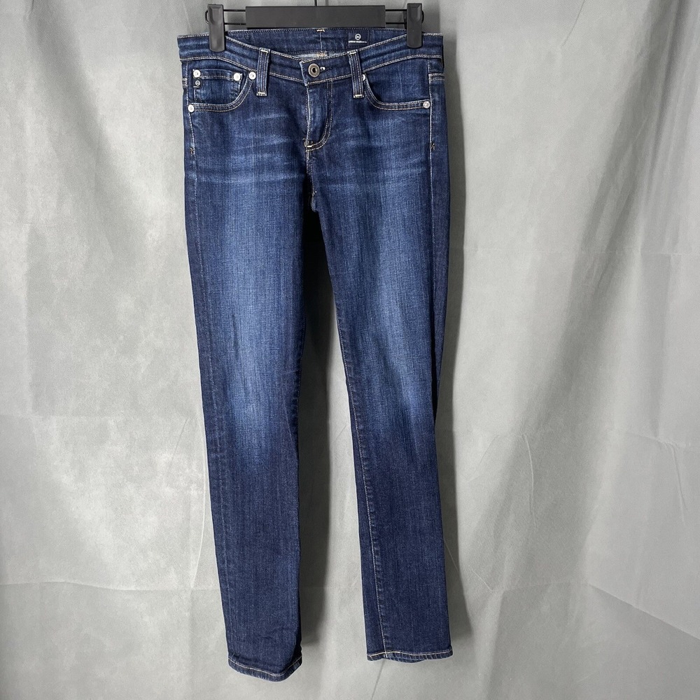 AG Adriano Goldschmied Jeans Womens Sz 25* Straight Leg Dark Wash High Rise Blue